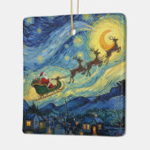 Sensational Van Gogh-esque Santa Rudolph Keramikornament (Links)
