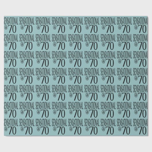 sensationell auf siebzig geschenkpapier (Flach)