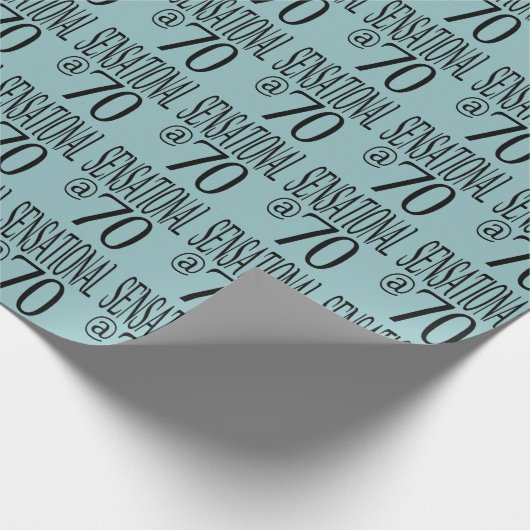 sensationell auf siebzig geschenkpapier (Ecke)