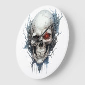 🕰️ 💀 sensationelle Skull Wall Clock 💀 🕰️ Große Wanduhr (Winkel)