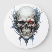 🕰️ 💀 sensationelle Skull Wall Clock 💀 🕰️ Große Wanduhr (Vorderseite)