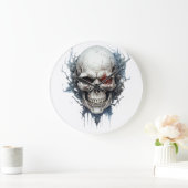 🕰️ 💀 sensationelle Skull Wall Clock 💀 🕰️ Große Wanduhr (Zuhause)