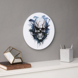 🕰️ 💀 sensationelle Skull Wall Clock 💀 🕰️ Große Wanduhr
