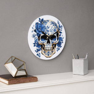 🕰️ 💀 sensationelle Skull Wall Clock 💀 🕰️ Große Wanduhr