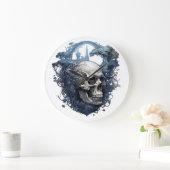 🕰️ 💀 sensationelle Skull Wall Clock 💀 🕰️ Große Wanduhr (Zuhause)