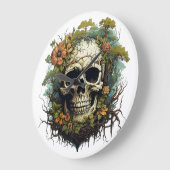 🕰️ 💀 sensationelle Skull Wall Clock 💀 🕰️ Große Wanduhr (Winkel)