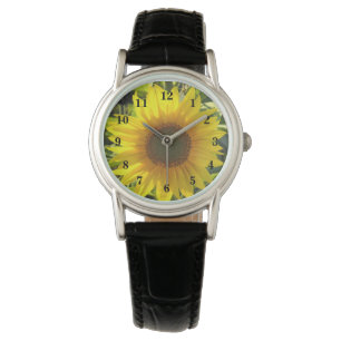 Sensationelle Sonnenblumenüberwachung Armbanduhr