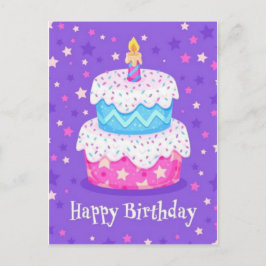 Sensationelle Sterne Happy Birthday Post Card Postkarte
