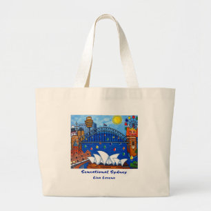 Sensationelle Sydney-Strand-Tasche durch Lisa Jumbo Stoffbeutel