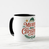 Sensationelle Weihnachts-Typografie Tasse (Vorderseite Links)