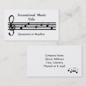 Sensationsmusik Visitenkarte (Vorne/Hinten)