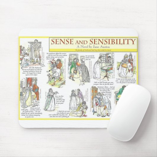 Sense and Sensibility Mousepad (Mit Mouse)