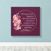 Sense And Sensibility Quote I - Cute Style Leinwanddruck (Insitu (Holzboden))