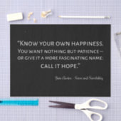 Sense And Sensibility Quote I Seidenpapier (Handwerk)