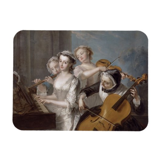 Sense of Hearing, c.1744-7 (Öl auf Leinwand) Magnet (Horizontal)