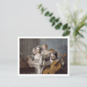 Sense of Hearing, c.1744-7 (Öl auf Leinwand) Postkarte (Stehend Vorderseite)