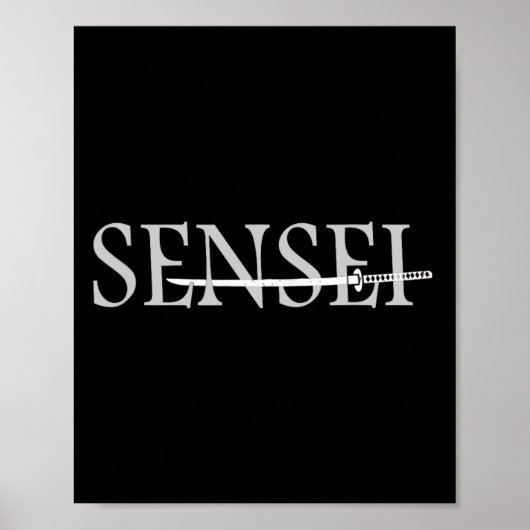 Sensei Martial Arts Coach Poster (Vorne)