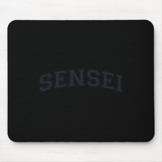 Sensei Martial Arts Teacher Karate Instructor - Bl Mousepad (Vorne)