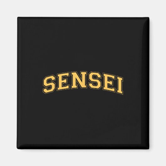 Sensei Martial Arts Teacher Karate Instructor - Ye Magnet (Vorne)