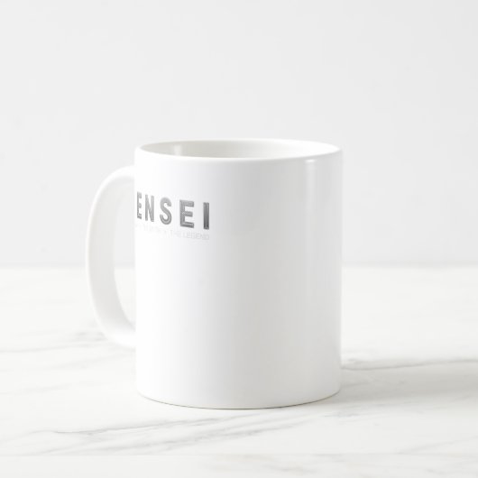 Sensei - Myth Legend Martial Arts Trainer Karate T Kaffeetasse (Vorderseite Links)