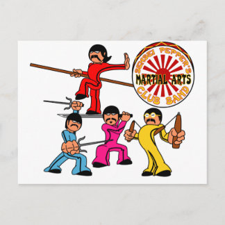 Sensei Paprikaschoten Martial Arts Club Band Postkarte