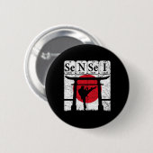 Sensei Periodensystem Elemente Martial Arts Japane Button (Vorne & Hinten)