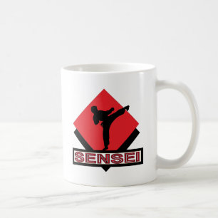 Sensei rotes Diamantgeschenk Kaffeetasse
