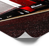 Sensenig Red Peterbilt 379 Poster (Ecke)