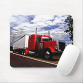 Sensenig rotes Peterbilt 379 Mousepad (Mit Mouse)