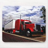 Sensenig rotes Peterbilt 379 Mousepad (Vorne)