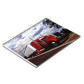 Sensenig rotes Peterbilt 379 Notizbuch Notizblock (Linke Seite)