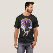 Sensenmann auf Einhorn reitend T-Shirt (Vorne ganz)