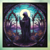 Sensenmann aus festem Glas Fensteraufkleber (Blatt 3)