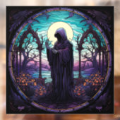 Sensenmann aus festem Glas Fensteraufkleber (Blatt 2)