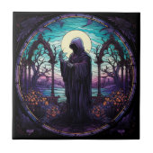 Sensenmann aus festem Glas Fliese (Vorderseite)