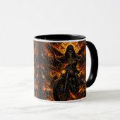 Sensenmann-Biker Tasse (VorderseiteRechts)