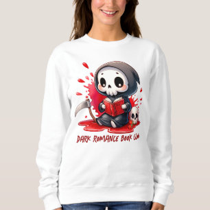 Sensenmann Buchliebhaber, Benutzerdefinierter Buch Sweatshirt