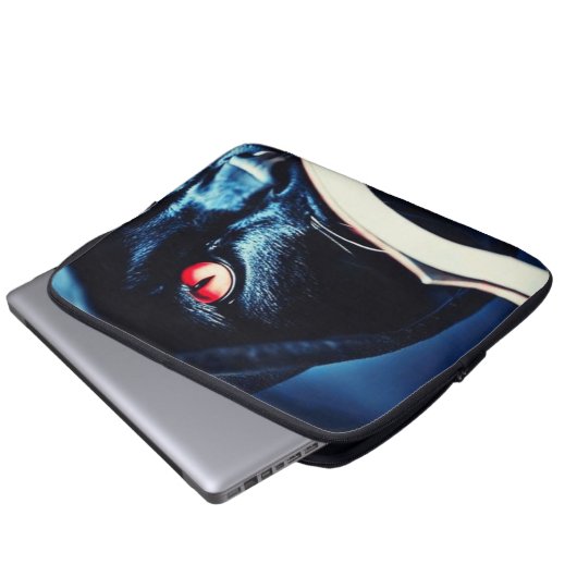 Sensenmann Cat Laptopschutzhülle (Vorne Knopf)