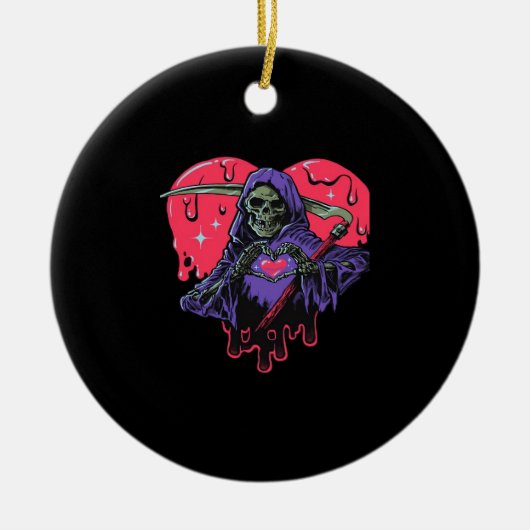Sensenmann Classic Keramik Ornament (Vorne)