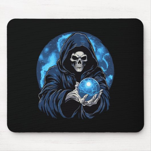 Sensenmann Death Skeleton Halloween Mousepad (Vorne)