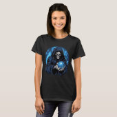 Sensenmann Death Skeleton Halloween T-Shirt (Vorne ganz)