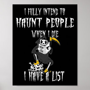 Sensenmann, den ich voll und ganz zu verfolgen bea poster