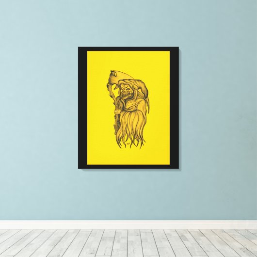 Sensenmann - Der Tod Leinwanddruck (Insitu (Holzboden))