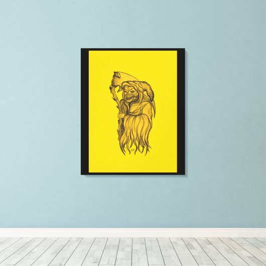 Sensenmann - Der Tod Leinwanddruck (Insitu (Holzboden))