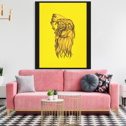 Sensenmann - Der Tod Leinwanddruck (Insitu (Wohnzimmer))