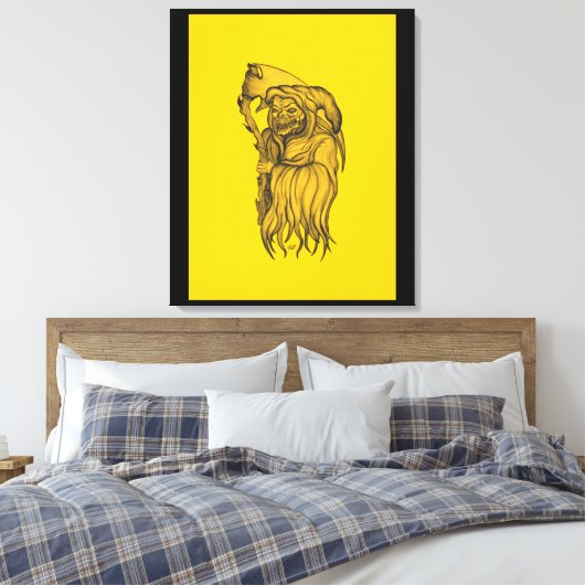 Sensenmann - Der Tod Leinwanddruck (Insitu (Schlafzimmer))