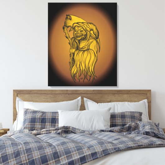 Sensenmann - Der Tod Leinwanddruck (Insitu (Schlafzimmer))