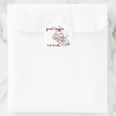 Sensenmann des Teufels Runder Aufkleber (Tasche)