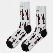 Sensenmann-Design Socken (Linkes Detail)
