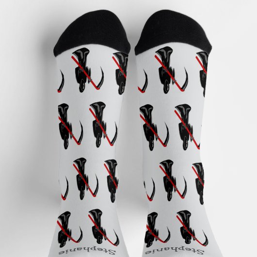 Sensenmann-Design Socken (Oben)